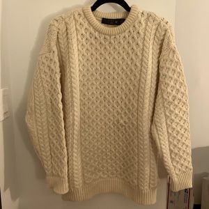 Blarney Irish Wool Fisherman Sweater